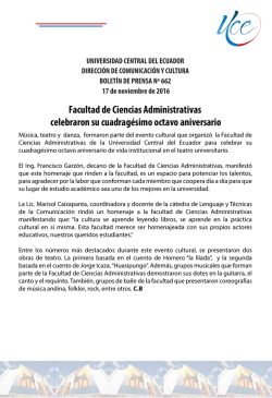 UNIVERSIDAD CENTRAL DEL ECUADOR DIRECCIÓN DE