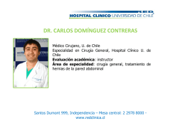 dr. carlos domínguez contreras - Hospital Clínico Universidad de Chile