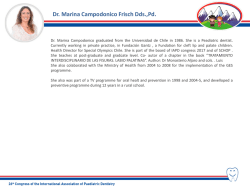 DR. MARINA CAMPODONICO FRISCH DDS.,PD.