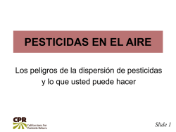 Slide 1 - Californians For Pesticide Reform