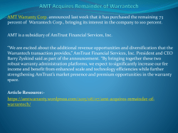 AMT Acquires Remainder of Warrantech