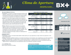 Clima de Apertura - Blog Grupo Financiero BX+