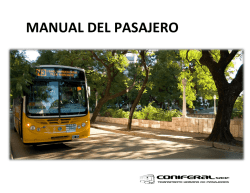 manual del pasajero - CONIFERAL SACIF Cordoba