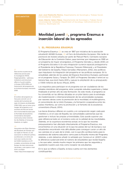 Documento 2. Movilidad juvenil, programa Erasmus e