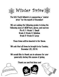 Winter Drive - Lawrence Catholic Academy