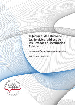 III Jornadas de Estudio de los Servicios Jurídicos de los Organos de
