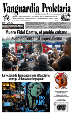 Muere Fidel Castro, el pueblo cubano supo enfrentar al