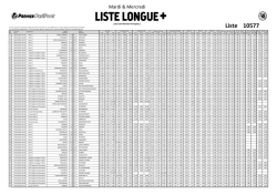 Liste Longue +