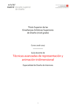 T - Escuela Superior De Diseño De Madrid