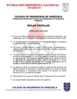 bolas criollas - Bienvenidos a El Colegio de Ingenieros de