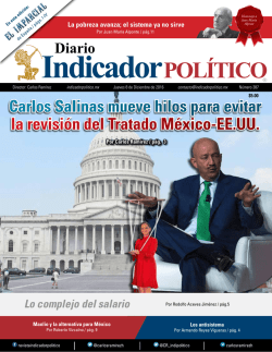 Carlos Salinas mueve hilos para evitar la revisión del Tratado