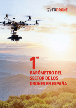 barómetro del sector de los drones en españa