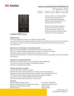 M Series UPS 200 - 520 kVA 380 Vca 3F