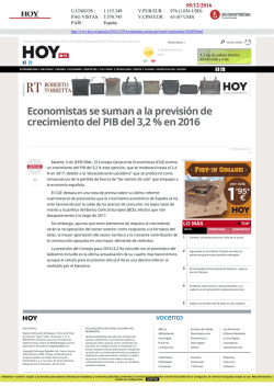 Hoy Extremadura - Consejo General de Economistas