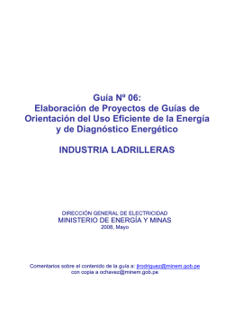 Ladrillero - Ministerio de Energía y Minas