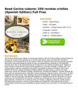 Read Cocina cubana: 350 recetas criollas