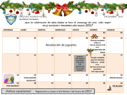 calendario mes de diciembre