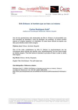 Erik Erikson: el hombre que se hizo a sí mismo (PDF