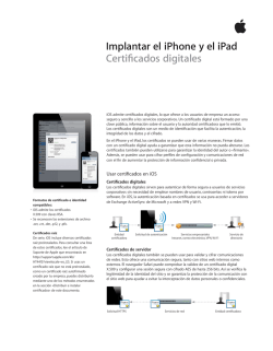 Implantar el iPhone y el iPad Certificados digitales