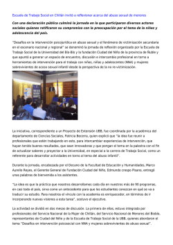 Escuela de Trabajo Social en Chillán invitó a reflexionar acerca del