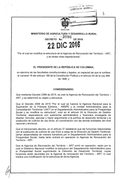 decreto 2096 del 22 de diciembre de 2016