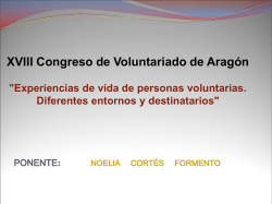 Diapositiva 1 - XVIII Congreso Estatal de Voluntariado