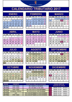 Calendario tributario 2017