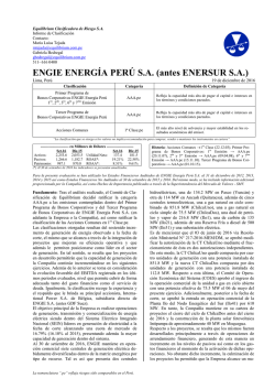 ENGIE ENERGÍA PERÚ SA (antes ENERSUR SA)