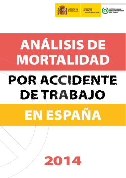 Analisis de la Mortalidad por Accidente de Trabajo en España, 2014