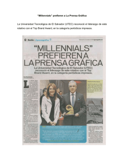 “Millennials” prefieren a La Prensa Gráfica La Universidad