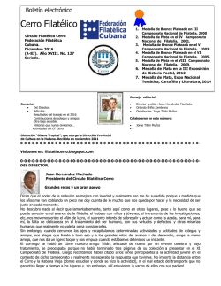Boletin Cerro Filatelico, diciembre de 2016 PDF