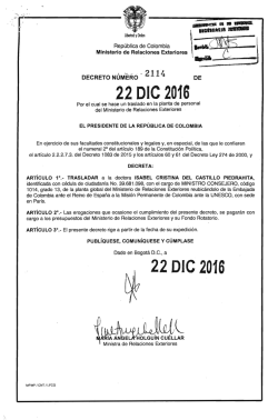 decreto 2114 del 22 de diciembre de 2016