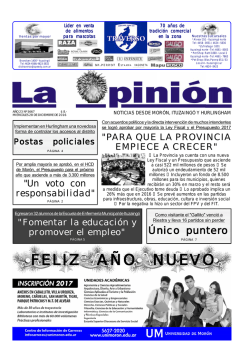 Edición Impresa - La Opinión - Noticias desde Morón, Ituzaingó y