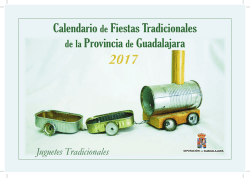 Calendario de Fiestas Tradicionales de la Provincia de Guadalajara