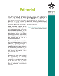 Editorial - Portal de Revistas SENA