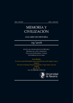 memoria y civilización - Universidad de Navarra