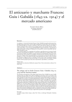 El anticuario y marchante Francesc Guiu i Gabalda (1843