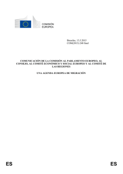 Agenda Europea de Migración (COM(2015) - EUR-Lex