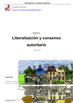 Liberalización y consenso autoritario