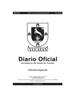 Diario Oficial - Gobierno del Estado de Yucatán