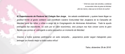 campaña navideña - Colegio San Jorge TALCA