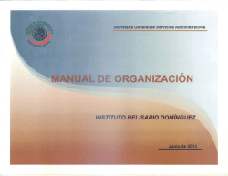 Manual de Organización - Senado de la República