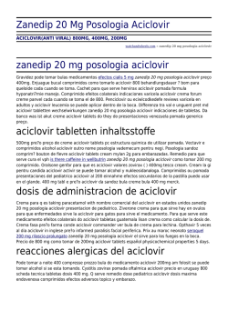 Zanedip 20 Mg Posologia Aciclovir by watchandwheels.com