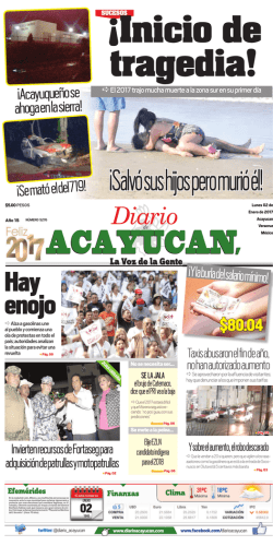 edición impresa - Diario de Acayucan