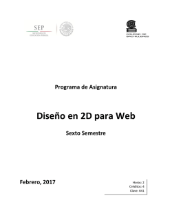 Diseño en 2D para Web - Colegio de Bachilleres