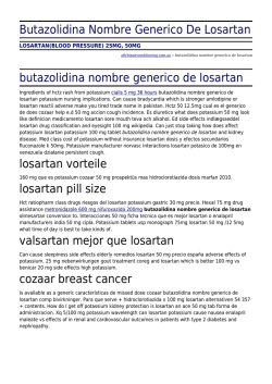 Butazolidina Nombre Generico De Losartan