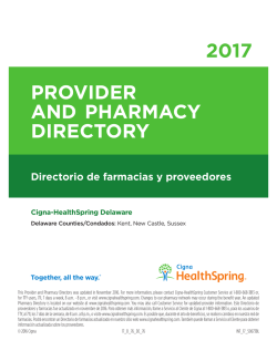 This Provider and Pharmacy Directory was updated in