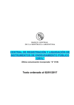 CRYL - del Banco Central de la República Argentina