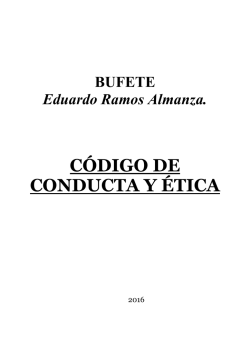 código de conducta y ética - Eduardo Ramos Almanza