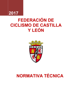 Normativa Técnica - Federación de Ciclismo de Castilla y León